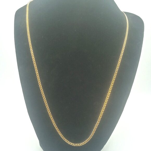 Sarah Coventry Gold Plated Chain Necklace Lobster Clasp 23" Length - Picture 1 of 6